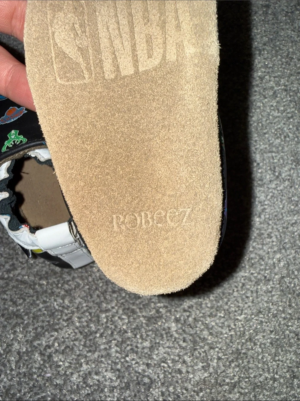 Baby Black NBA Logo Slip-On Soft Sole Shoes